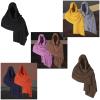 DGFJY Scarf Men Shoulder Cowl Shemagh Tacticals Desert Head Neck Scarf Arab Wrap 90x51inches Medieval Hood Cloak Hood Scarf For Wom, Purple view 3