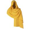 DGFJY Scarf Men Shoulder Cowl Shemagh Tacticals Desert Head Neck Scarf Arab Wrap 90x51inches Medieval Hood Cloak Hood Scarf For Wom, Purple view 4