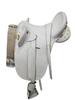 Australian Stock White Color Horse Saddle with Accessories Without Horn by SABA International (12") view 1