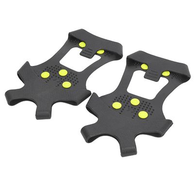 10 Teeth Universal Anti Slip Spikes, Non Slip Ice Cleats Crampons for Shoes, Durable Snow Grips for Hiking and Climbing, Secure Shoe Grip Spike Attachment for Safety(M:36-38)