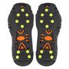 10 Teeth Universal Anti Slip Spikes, Non Slip Ice Cleats Crampons for Shoes, Durable Snow Grips for Hiking and Climbing, Secure Shoe Grip Spike Attachment for Safety(M:36-38) view 3