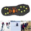10 Teeth Universal Anti Slip Spikes, Non Slip Ice Cleats Crampons for Shoes, Durable Snow Grips for Hiking and Climbing, Secure Shoe Grip Spike Attachment for Safety(M:36-38) view 4