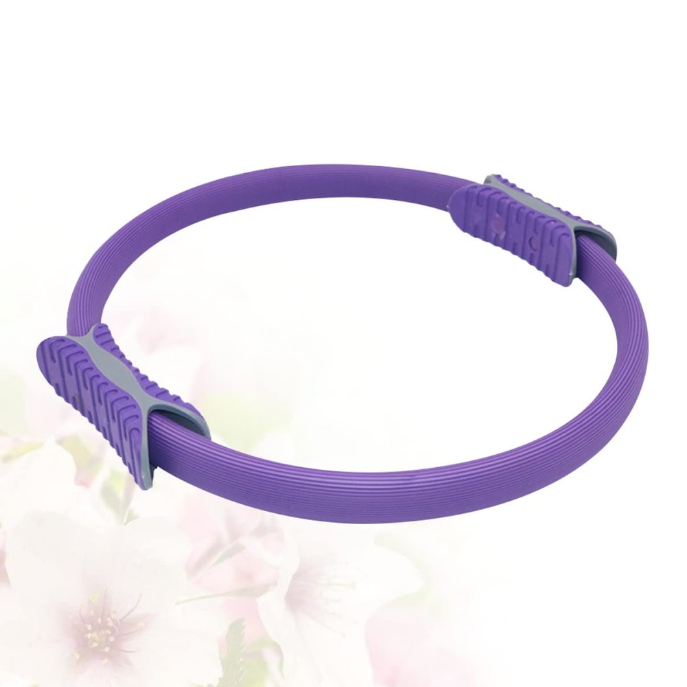 SUPVOX 1pc Womens Rings Exercise Machines Rings for Women Fitness Equipment Pilates Ring Exercises Yoga Ring Toning Ring Yoga Fitness Ring Miss Handle Purple Non-Slip