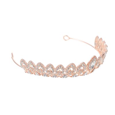 Beavorty 1pc Chic Rhinestone Crown Wedding Hair Accessory for Brides Delicate Headdress for Birthdays Parties and Special Occasions