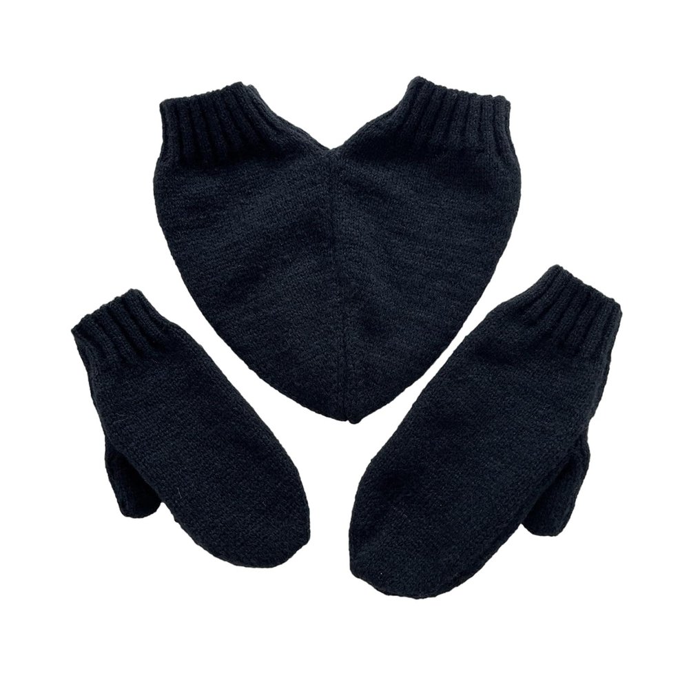 Winter Knitted Gloves With Hand Holding Design Couple Full Finger Gloves Thicken Outdoor Cycling Skiing Gloves Keep Warm Knit