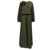 Dressnu Women's skirt set lantern sleeve two-piece floral loose Green S view 1