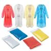 10 PCS Rain Ponchos For Adults,Clear Thick Disposable Raincoat Waterproof With Hood And Elastic Sleeves For Men And Women (Random color) view 1