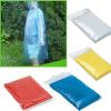 10 PCS Rain Ponchos For Adults,Clear Thick Disposable Raincoat Waterproof With Hood And Elastic Sleeves For Men And Women (Random color) view 3
