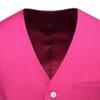 JEsilunmaMY Men's Solid Color Slim Suit Vest Single-Breasted Sleeveless Tuxedo Jacket Business Formal Dress Waistcoat Vest (Rose Red,Large) view 2