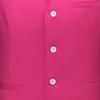 JEsilunmaMY Men's Solid Color Slim Suit Vest Single-Breasted Sleeveless Tuxedo Jacket Business Formal Dress Waistcoat Vest (Rose Red,Large) view 3
