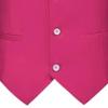 JEsilunmaMY Men's Solid Color Slim Suit Vest Single-Breasted Sleeveless Tuxedo Jacket Business Formal Dress Waistcoat Vest (Rose Red,Large) view 4