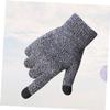 GALPADA 3pcs Gentlemen Thicken Knitted Gloves Screen Winter Gloves for Outdoor Activities Slip-Resistant Comfortable view 3
