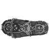 14 Teeth Anti Slip Spikes, Ice Grips Crampon Covers for Ski Shoes, Durable Non Slip Shoe Grip for Hiking and Climbing, Secure Spike Shoe Attachments(Grey) view 2