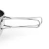 Keenso Camping Bowl with Scale, Foldable Handle, Stainless Steel, Lightweight Cup, Outdoor Use for Camping, Hiking, Picnics (Small 500ml) view 4