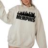 Memphis Skyline Sweatshirt, Unisex Crewneck Sweatshirt for Traveler, Memphis Lover Hoodie, Family Matching Sweatshirt, Memphis Souvenir Gift, S3610 view 2