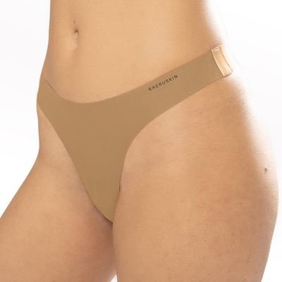 kaeruskin Seamless Thong Underwear - Womens Thong with Innovative KORE Fabric, Breathable Womens Underwear Thong