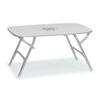 FORMA MARINE Folding Aluminum High Back Gray Boat Chairs Teak Armrests, 3 Piece Bundle Set, 2 M150+Folding Alu.and Melamine Boat Table M250-20''X35''X24''-B150G250 view 4
