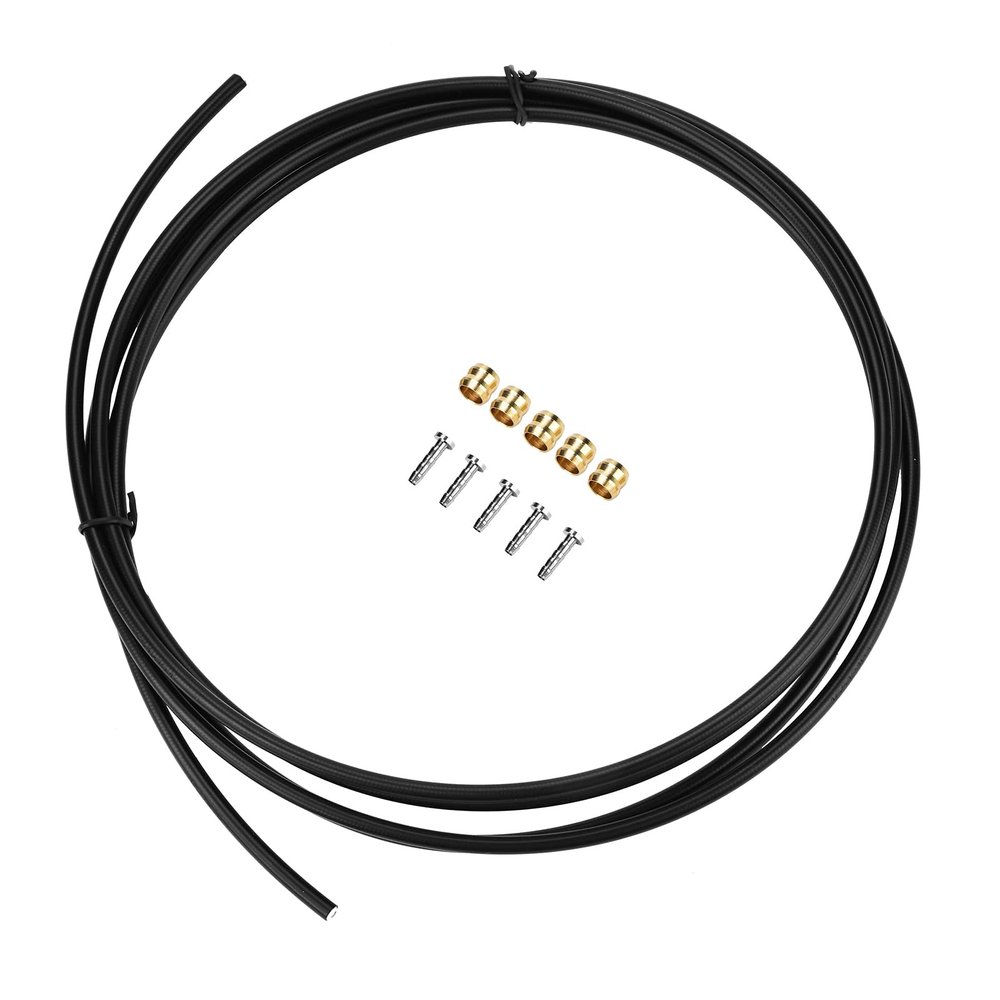 JOROBURO Brake Oil Tube, 3m Mountain Bike Hydraulic Disc Pipe Braking Hose with Insert Connecting Screws H90 Olive Rings, Pipe Braking Bike Hydraulic Line Disc Mountain Brake Hose for M315 335 395