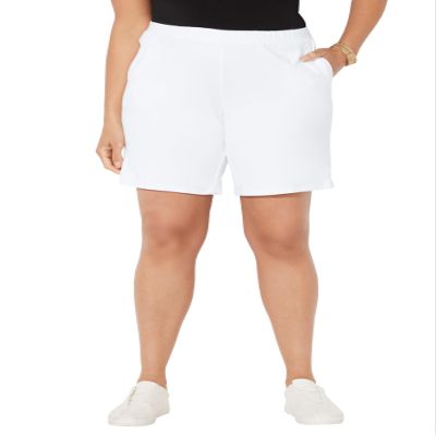 Catherines Women's Plus Size Suprema Short - 6X, White