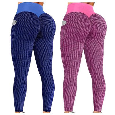 2PCS Leggings for Women High Waist Plus Size Scrunch Butt Lifting Workout Leggings for Women Seamless High Waisted Tummy Control Yoga Pants Gym Compression Tights Z-Pink