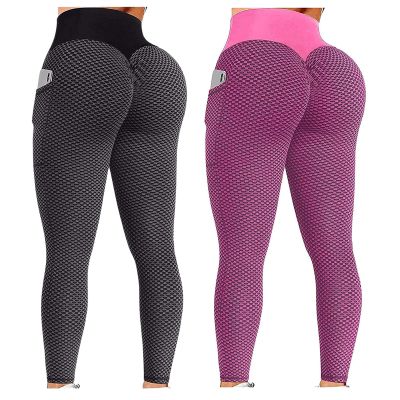 2PCS Tummy Control Leggings for Women Plus Size Scrunch Butt Lifting Workout Leggings for Women Seamless High Waisted Tummy Control Yoga Pants Gym Compression Tights