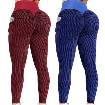 2PCS Yoga Pants Plus Size for Women Tall Women Seamless Leggings High Waist Workout Gym Yoga Pants Tummy Control Scrunch Butt Lifting Booty Compression Tights X-Blue