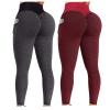 2PCS Workout Leggings for Women Plus Size 4X Scrunch Butt Lifting Workout Leggings for Women Seamless High Waisted Tummy Control Yoga Pants Gym Compression Tights view 1