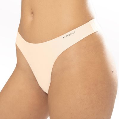 kaeruskin Seamless Thong Underwear - Womens Thong with Innovative KORE Fabric, Breathable Womens Underwear Thong