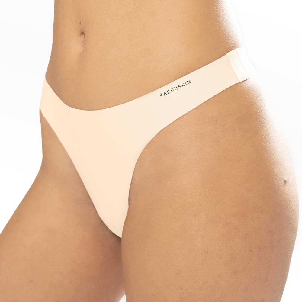 kaeruskin Seamless Thong Underwear - Womens Thong with Innovative KORE Fabric, Breathable Womens Underwear Thong