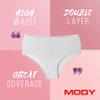 Mody Women's Brief 6-Pack, Assorted Cotton Panties for Women, Soft Women's Underwear, Seamless Underwear for Women view 3