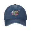 Ramen Baseball Cap for Men Women Hats Adjustable Vintage Cowboy Hat Navy Blue view 2