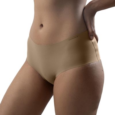 kaeruskin High Waist Brief, Women's Brief Underwear Seamless Design Briefs for Women, KORE Fabric Women Underwear Mocha