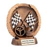 Same Day Awards High Relief Racing Trophy Laurel Wreath - Custom Engraved Award for Motorsports Auto Racing Track Day Champions Drivers Winners and Championship Recognition view 2