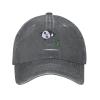 Naughty Baby Panda Baseball Cap for Men Women Hats Adjustable Vintage Cowboy Hat Deep Heather view 2