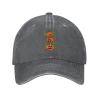 3 Pumpkins Halloween Avatar Baseball Cap for Men Women Hats Adjustable Vintage Cowboy Hat Deep Heather view 2
