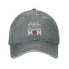 My Favorite Baseball Player Calls Me Mom Baseball Cap for Men Women Hats Adjustable Vintage Cowboy Hat Gray view 2
