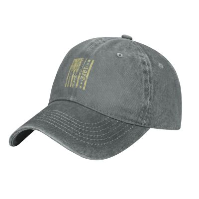 1972 USA Flag Baseball Cap for Men Women Hats Adjustable Vintage Cowboy Hat Gray