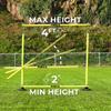 FORZA Pro Adjustable Hurdle Set | Speed & Agility Training with Rubber Bases or Steel Ground Spikes for Extra Stability  Available in 4ft & 5ft Heights (with Rubber Base, 4ft) view 2