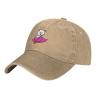 Naughty Cat on Umbrella Baseball Cap for Men Women Hats Adjustable Vintage Cowboy Hat Natural view 1