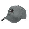 Cute Dracula Ghosts Baseball Cap for Men Women Hats Adjustable Vintage Cowboy Hat Gray view 1