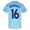 Manchester City FC Mens Rodrigo 16 Poly T-Shirt Sky Blue Medium view 1