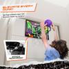 AND1 Over The Door Mini Basketball Hoop: 18x12 Shatterproof Backboard, 2 Mini Basketballs, and Hand Pump Included- Ultimate Indoor Basketball Accessory for Kids and Adults, No Tools Required view 3