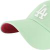 47 Los Angeles Dodgers Primary Logo Ballpark Clean Up Dad Hat Baseball Cap - Hemlock Green Pink view 2