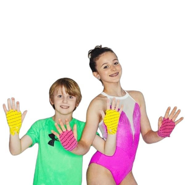 WOD&DONE 40 or 20 Strips of RipGuards Gymnastics Hand Protection Tape Grips Against Rips - no More Ripped Hands - Works for All Sports (3-Hole (Adult), Yellow, 20 Strips (10 Pairs))