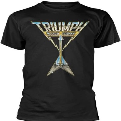 Triumph Mens Triumph Allied Forces T-Shirt Tee, Color Black, Size: XXX-Large