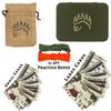 Knot Tying Kit | Camping & Outdoor Knots - by The Bear Essentials w/Waterproof Knot Tying Cards, 2 Practice Ropes, Burlap, Bushcraft Tin | for Outdoors Survival, Backpacking, Hiking & Scouts (Large) view 2