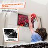AND1 Over The Door Mini Basketball Hoop: 18x12 Shatterproof Backboard, 2 Mini Basketballs, and Hand Pump Included- Ultimate Indoor Basketball Accessory for Kids and Adults, No Tools Required view 3