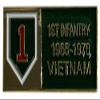 1st Infantry Division 1965-1970 Vietnam Motorcycle Hat Cap Lapel Pin M-392 view 1