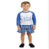 INGEAR Boys' Sun Shirt Rash Guard and Swim Shorts Combo Sun Protective Clothing Set Bathing Suit Set for Boys (US, Numeric, 4, Scuba TIME) view 3