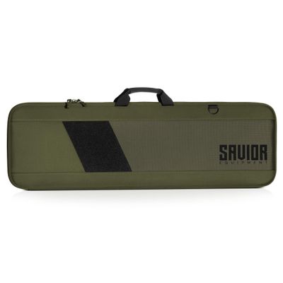 Savior Equipment Specialist Single Long Gun Bag Tactical Padded Soft Case w/Padded Handle Carrier, Adjustable Sling, Dual Lockable Zipper, 55 Inch Green